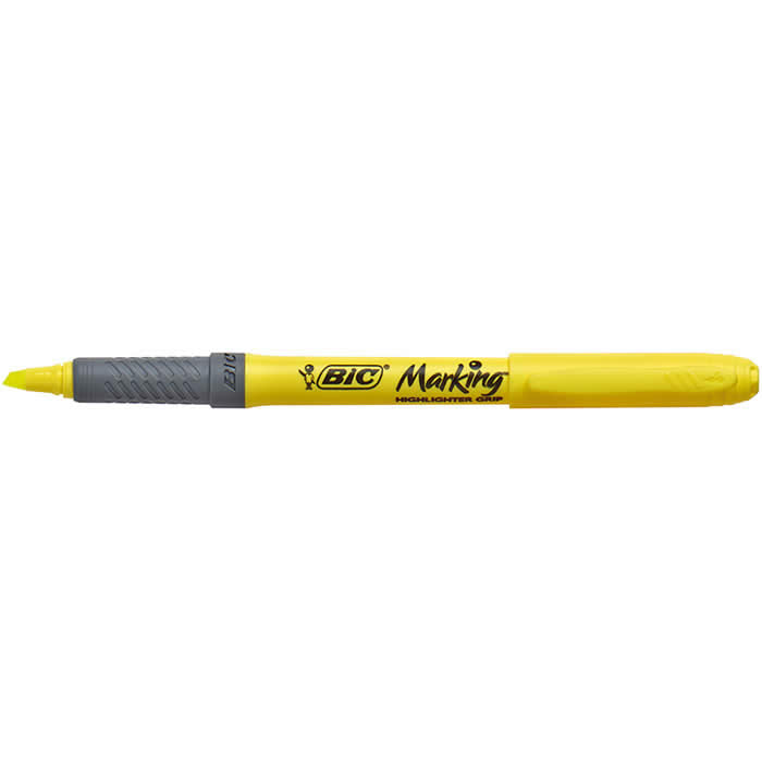 BIC | Marcador Fluorescente Highlighter Grip | Amarelo