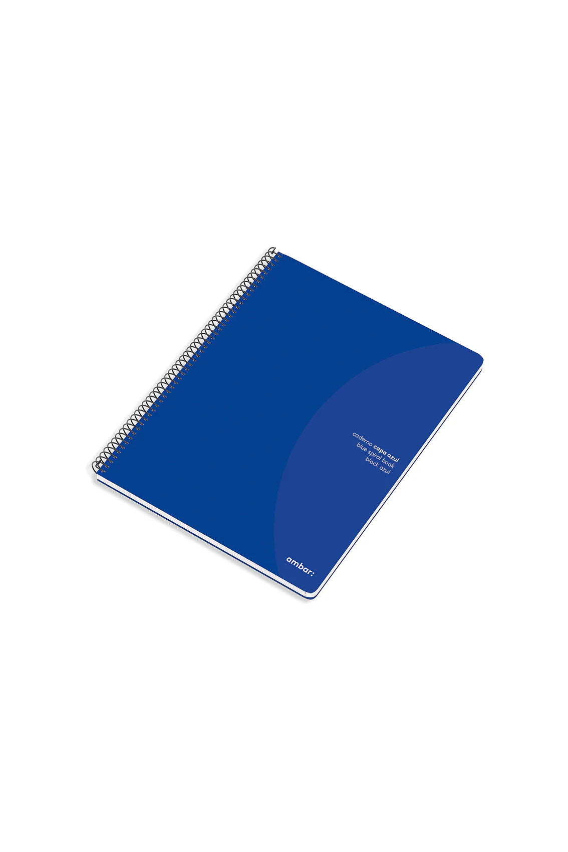 Ambar | Caderno Espiral A5 Capa Azul Quadriculado