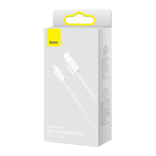 Baseus | Cabo Lightning p/ USB2.0 Baseus Dynamic Series | Branco