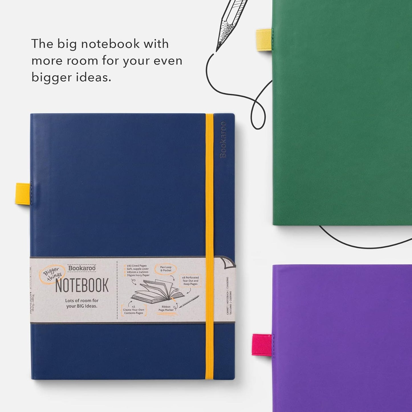 Bookaroo | Bigger Thing Notebook | Rosa