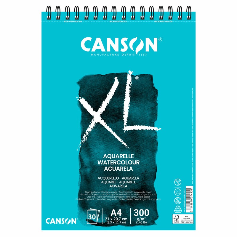 Canson | Bloque Aquarelle XL | 300g | A4