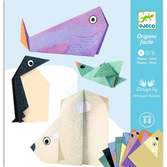 Djeco | Animales polares | Juego de Origami Fácil