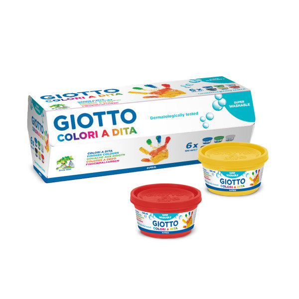 Giotto | Pintura de dedos 6 Cores