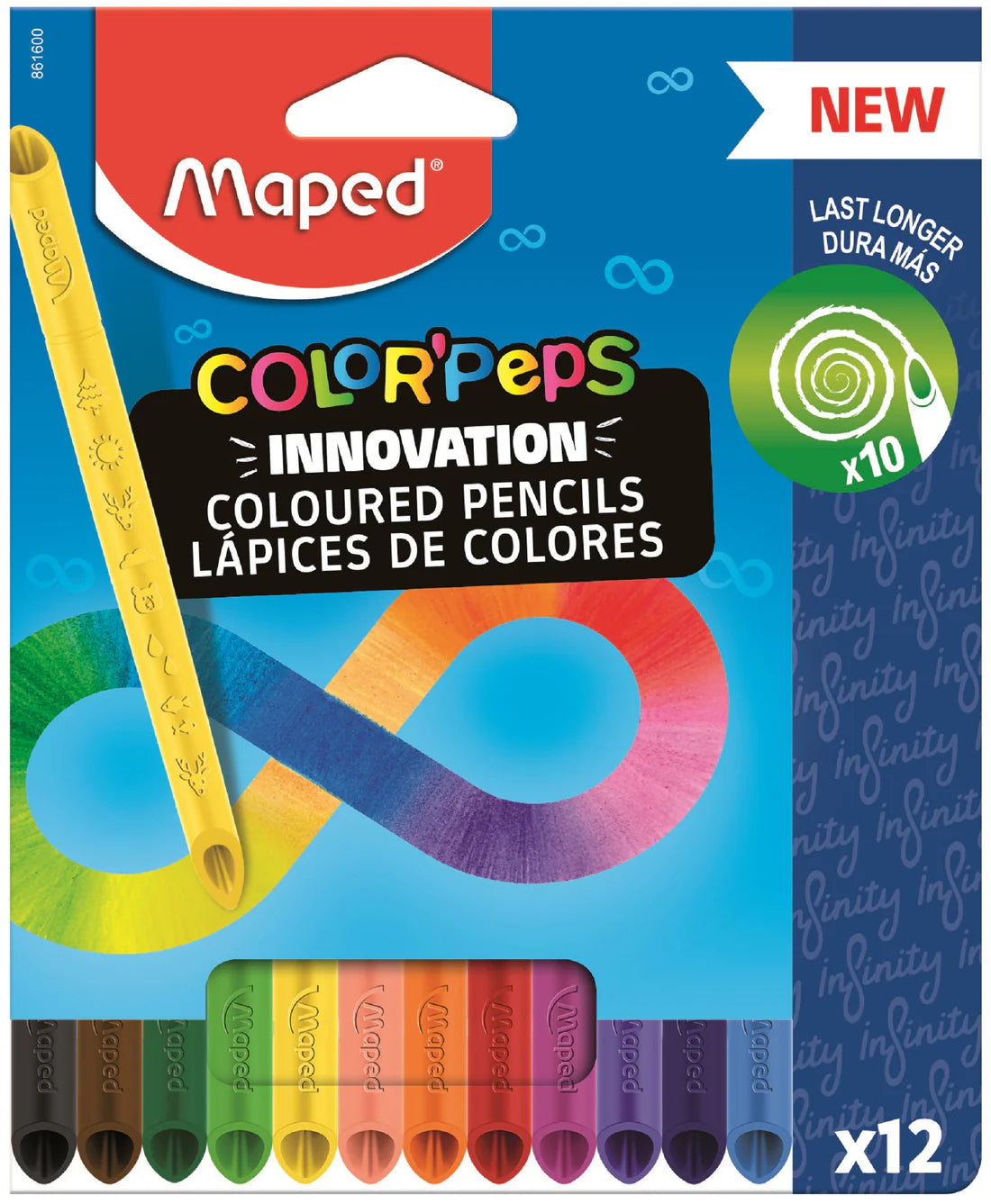 Mapeado | Lápices de colores Color'Peps Infinity | 12 unidades