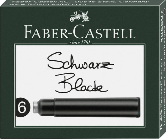 Faber-Castell | Recarga para Caneta de Tinta Permanente | Preto