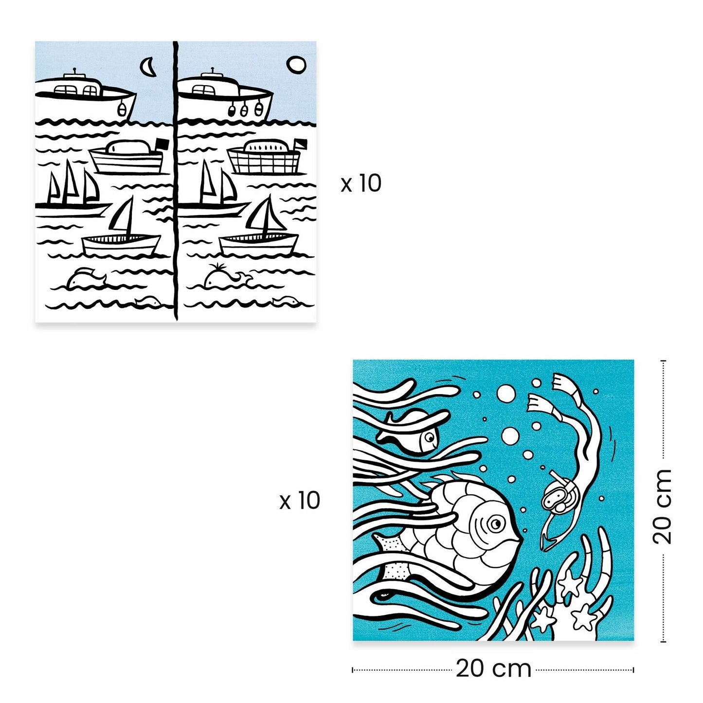 Djeco | Dispensador Desenho para Colorir | Oceano