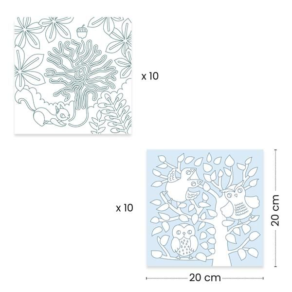 Djeco | Dispensador Desenho para Colorir | Floresta