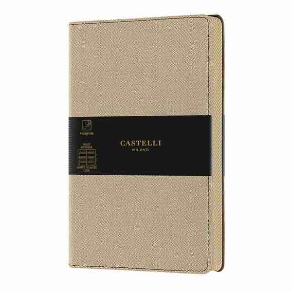 Castelli Milano | Notebook Harris A5 | Desert Sand