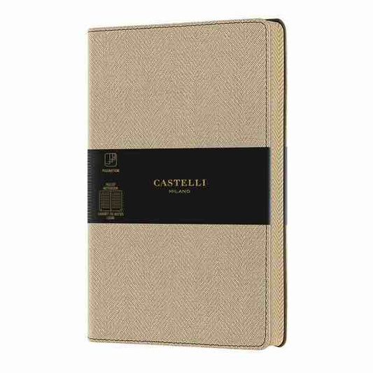 Castelli Milano | Notebook Harris A5 | Desert Sand