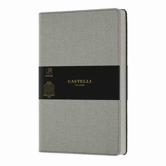 Castelli Milano | Notebook Harris A6 | Oyster Grey